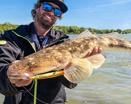 Shallow Water Flathead with Nomad Design Styx Minnow