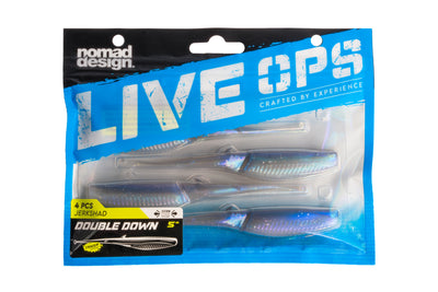 Double Down 5" Jerkshad - 4 Pack - Live Ops Soft Plastics