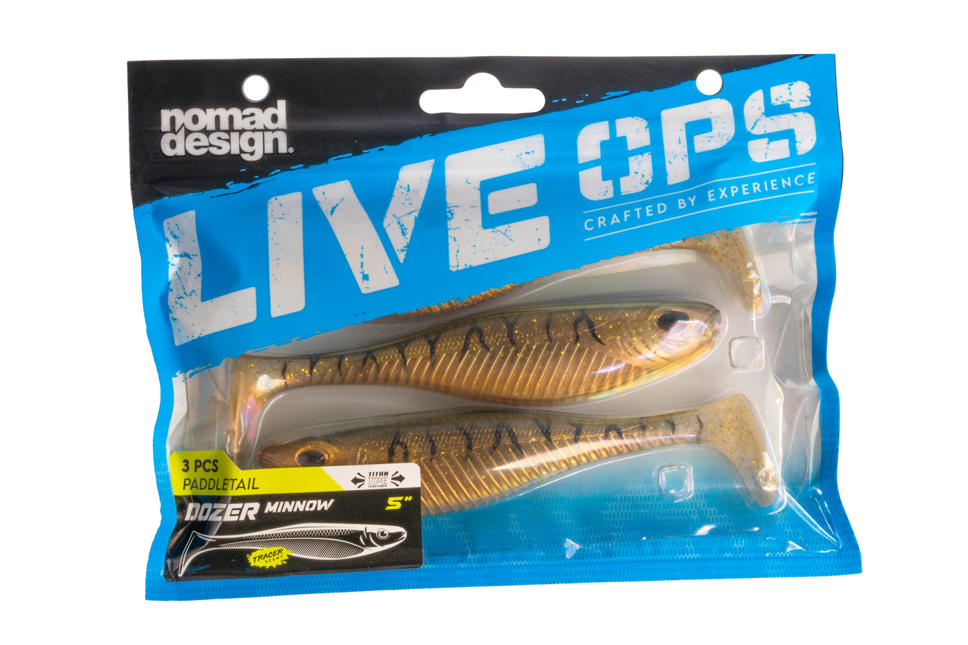 Dozer 5" Swimbait - 3 Pack - Live Ops Soft Plastics
