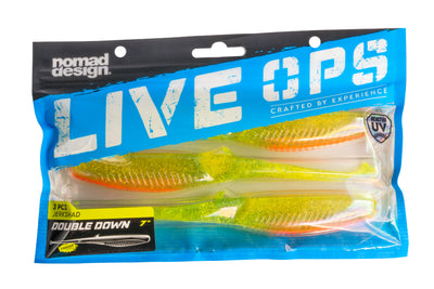 Double Down 7" Jerkshad - 3 Pack - Live Ops Soft Plastics