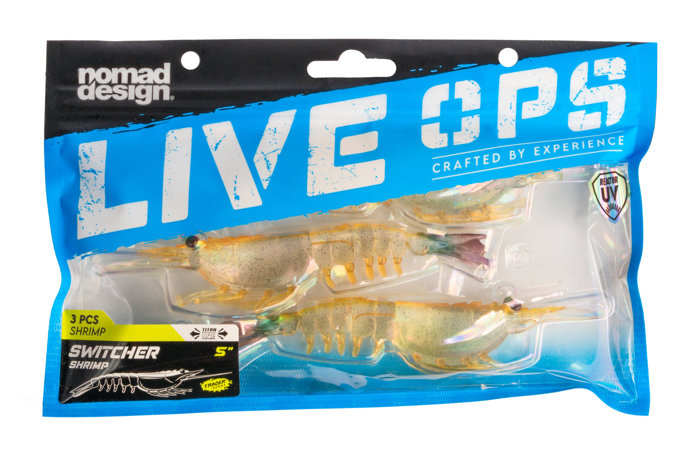 Switcher Shrimp 5"- 3 Pack - Live Ops Soft Plastics