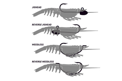 Switcher Shrimp 4.25" - 4 Pack - Live Ops Soft Plastics