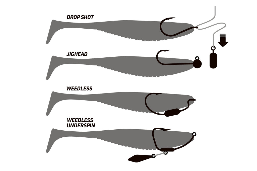Dozer 4" Swimbait - 4 Pack - Live Ops