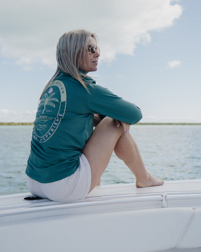 Womens Collared Fishing Jersey - LAS Palmas
