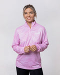 Womens Collared Fishing Jersey - Rose Palms