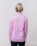Womens Collared Fishing Jersey - Rose Palms
