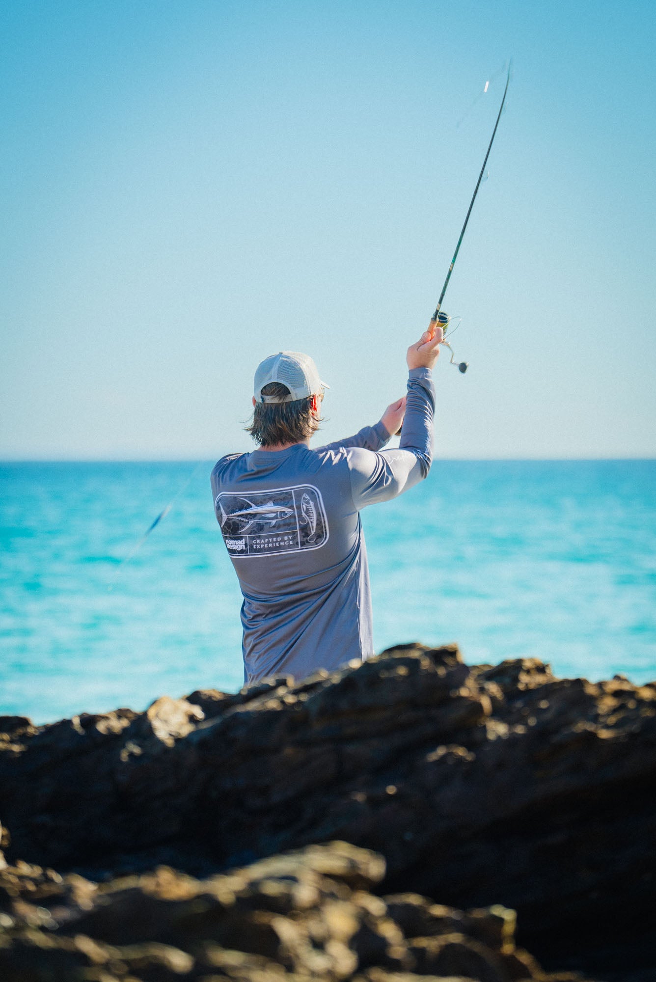 Tech Fishing Shirt - Tackle Box Graphite