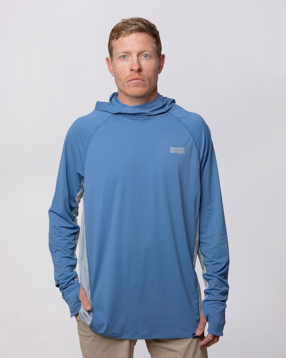 Fishing Hooded Solar Pro - Crafted Series Blue Steel