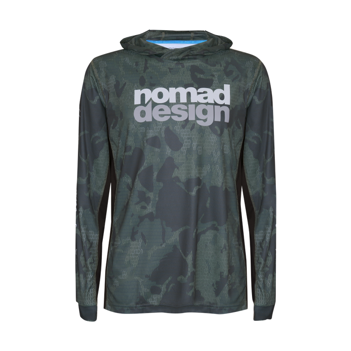 Hooded Tech Fishing Shirt Forest Camo – Nomad-Design-International