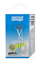 Jig Assist Hooks - Long Double 3X Strong Chartreuse