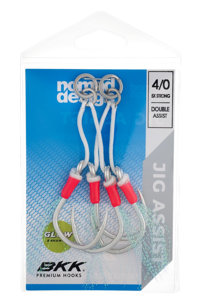 Jig Assist Hooks - Double 5X Strong Pink