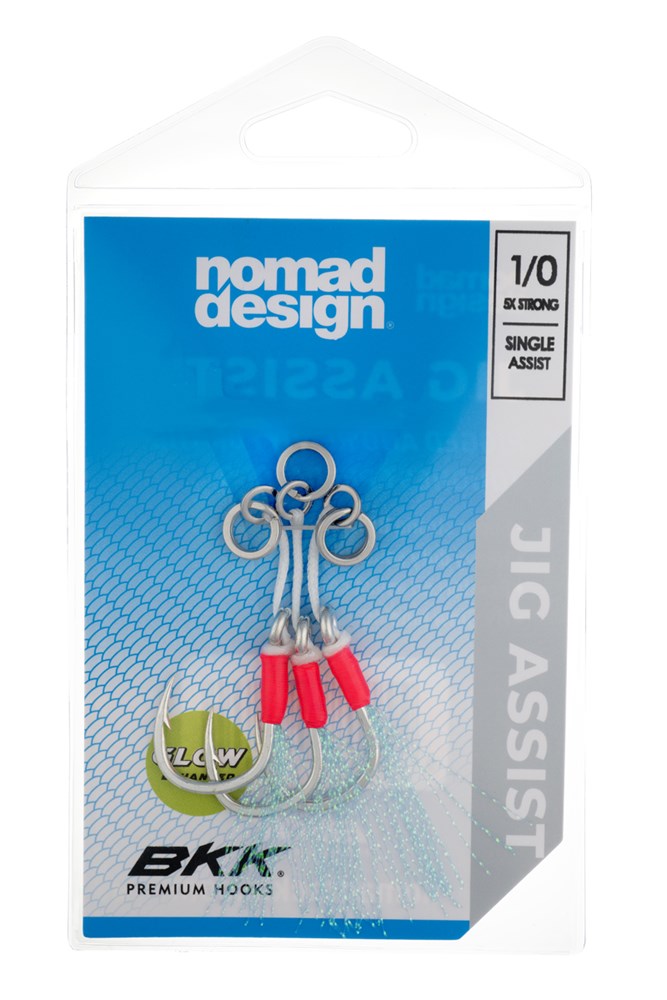 Jig Assist Hooks - Single 5X Strong Pink