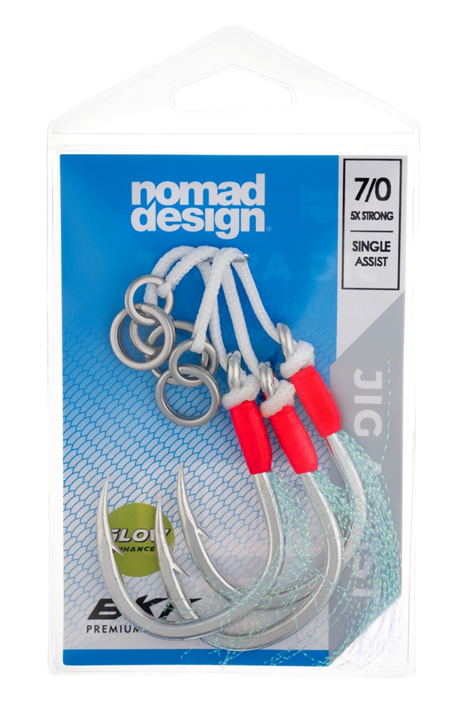 Jig Assist Hooks - Single 5X Strong Pink