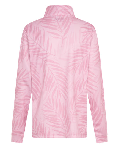 Womens Collared Fishing Jersey - Rose Palms