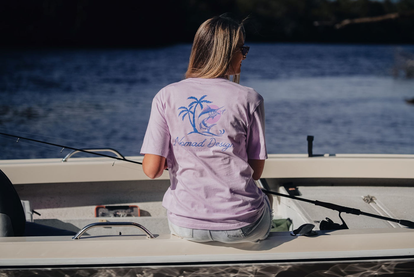 Womens T-Shirt - Marlin Sunset