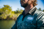 Tech Fishing Shirt Collared - Logo Khaki Camo