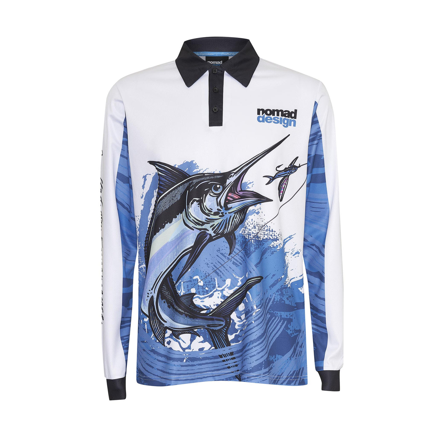 Tech Fishing Shirt Collared - Mighty Marlin – Nomad-Design-International
