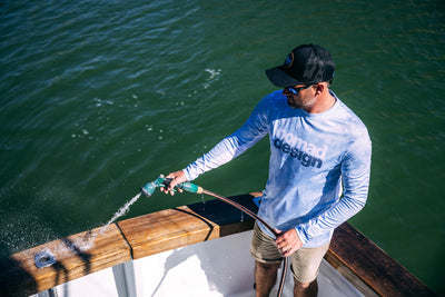Tech Fishing Shirt - Camo Splice Blue
