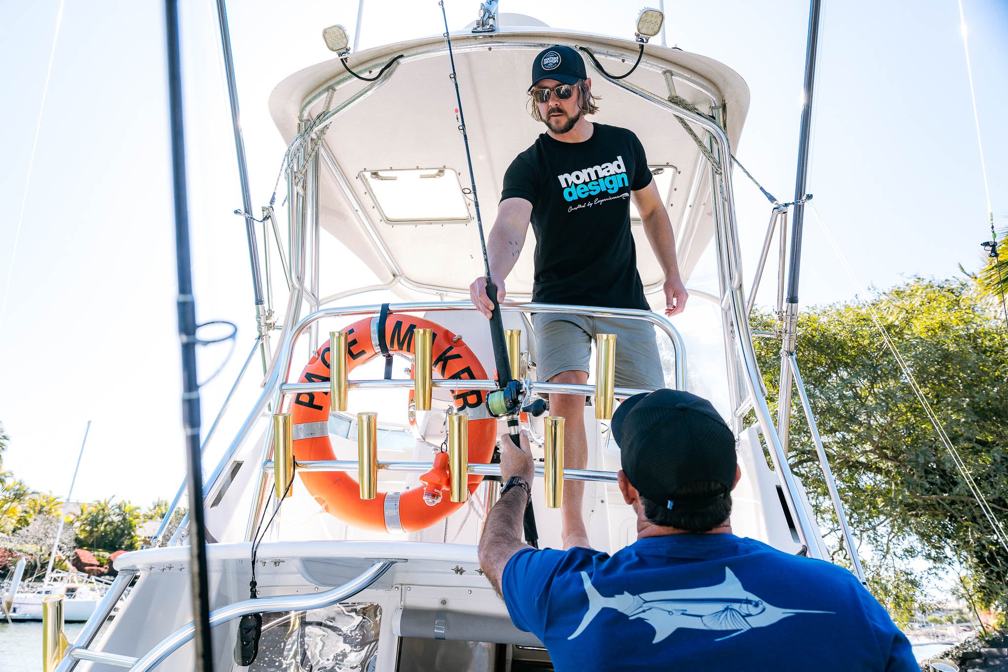 T-Shirt - Logo Aqua Fade